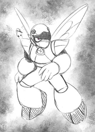 Sketch with light background elements